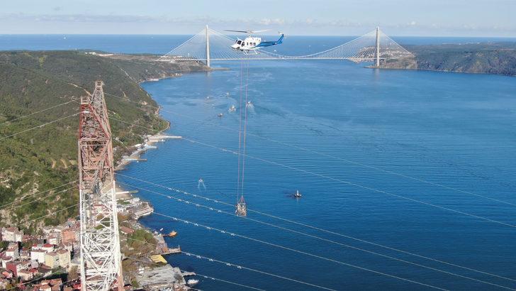İstanbul Boğazı'nda ölüme meydan okuyorlar... 280 metre yükseklik, 400 volt elektrik G5