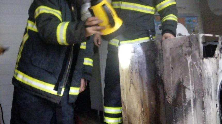 Amasya&rsquo;da iş yeri yangını