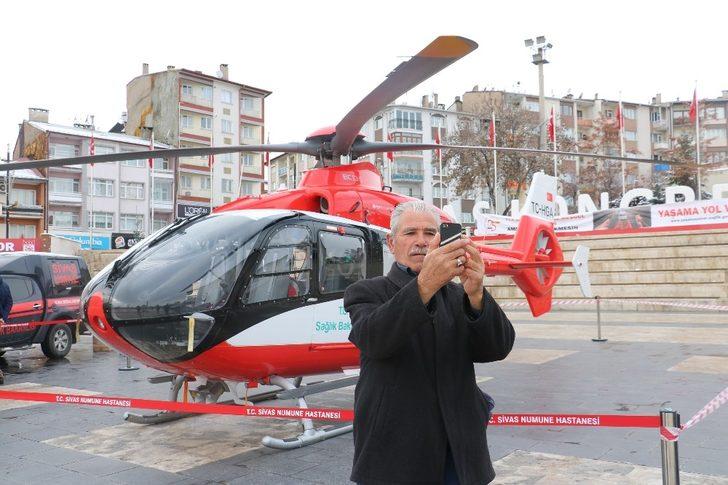 Kent merkezine inen hava ambulansı görücüye çıktı G1