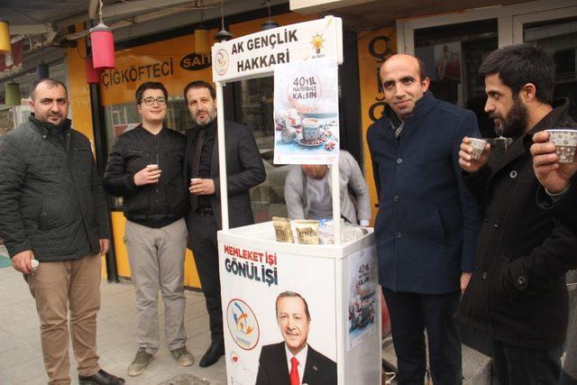 AK Parti’den kahve ikramı