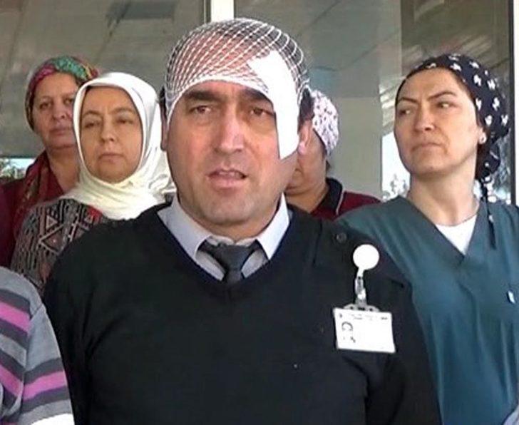 Hastanede 'kırmızı alana' sokmayan güvenlik görevlisini dövdüler G2