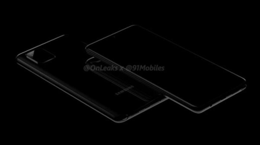 Galaxy Note10 Lite modelinin render görüntülerini yayınladı.