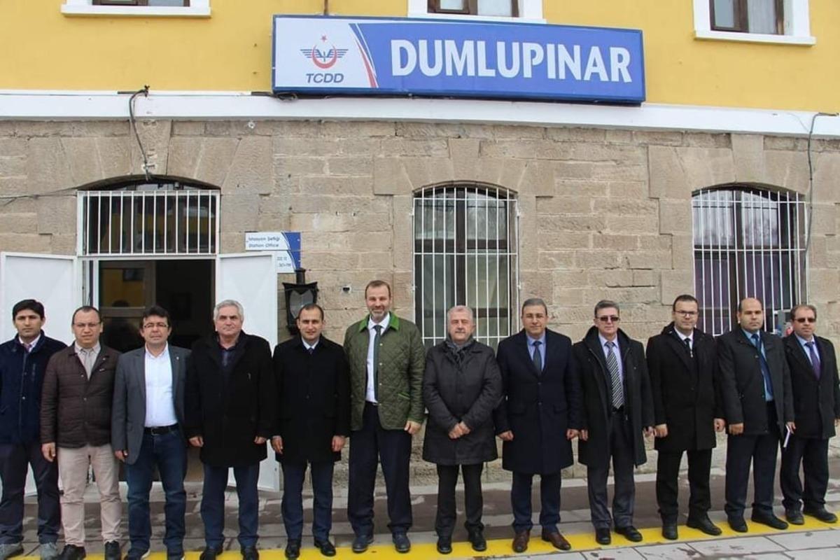 TCDD Trafik Daire Başkanı Abdullah &Ouml;zcanlı Dumlupınar&rsquo;ı ziyaret etti