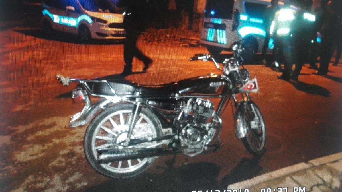 İslahiye&rsquo;de motosiklet kaldırıma &ccedil;arptı: 1 yaralı