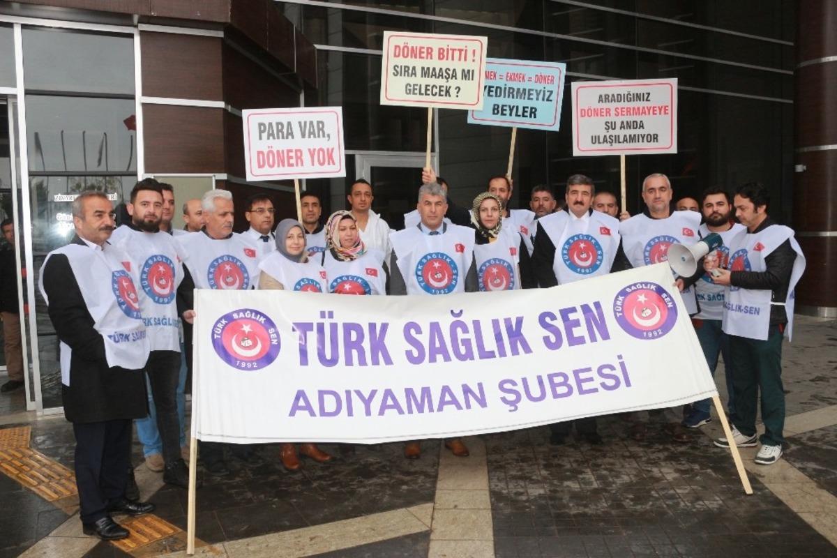 T&uuml;rk Sağlık-Sen hastanede d&ouml;ner sermaye a&ccedil;ıklaması yaptı