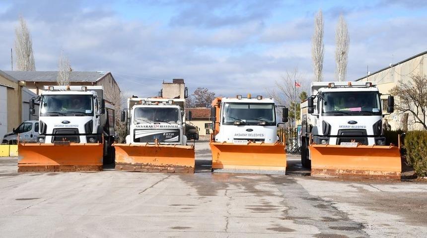 Aksaray Belediyesi kış hazırlıklarını tamamladı