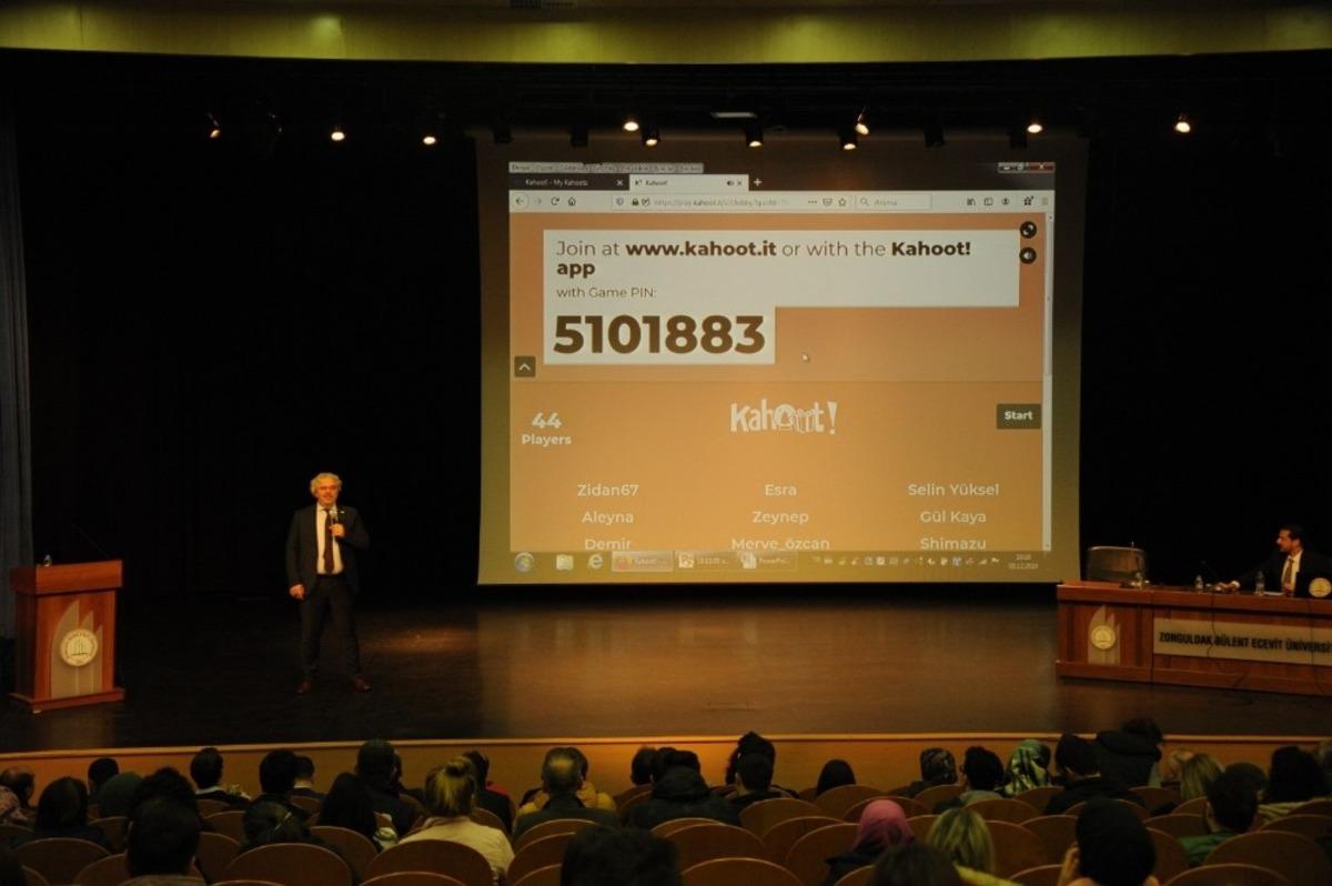 AFAD Başkan Yardımcısı Hamza Taşdelen BE&Uuml;&rsquo;de  konferans verdi