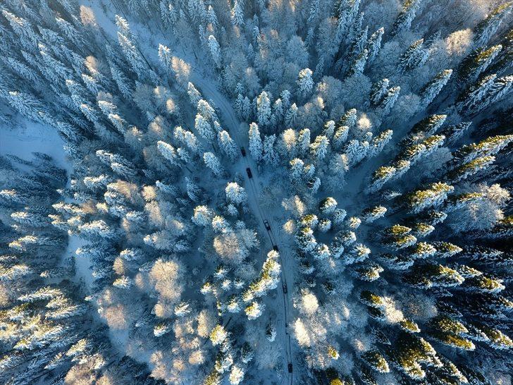 Düzce'de off-road tutkunlarının 'kar safarisi' nefes kesti G1