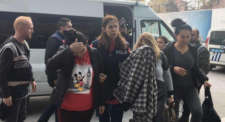 Konya'da fuhuş operasyonu! Kadınların günlük kazançlarını deftere not almışlar G4