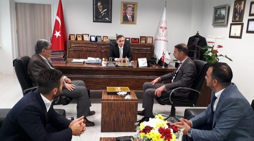 MHP&rsquo;den Sağlık M&uuml;d&uuml;r&uuml; Tekin&rsquo;e hayırlı olsun ziyareti