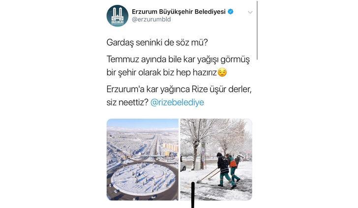 Belediyelerin güldüren 'kar' diyaloğu sosyal medyayı salladı G4