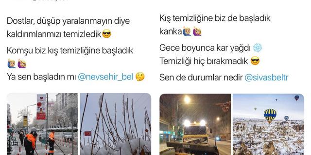 Belediyelerin güldüren 'kar' diyaloğu sosyal medyayı salladı