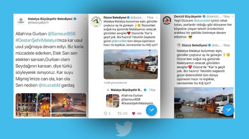 Sosyal medyada tatlı atışma