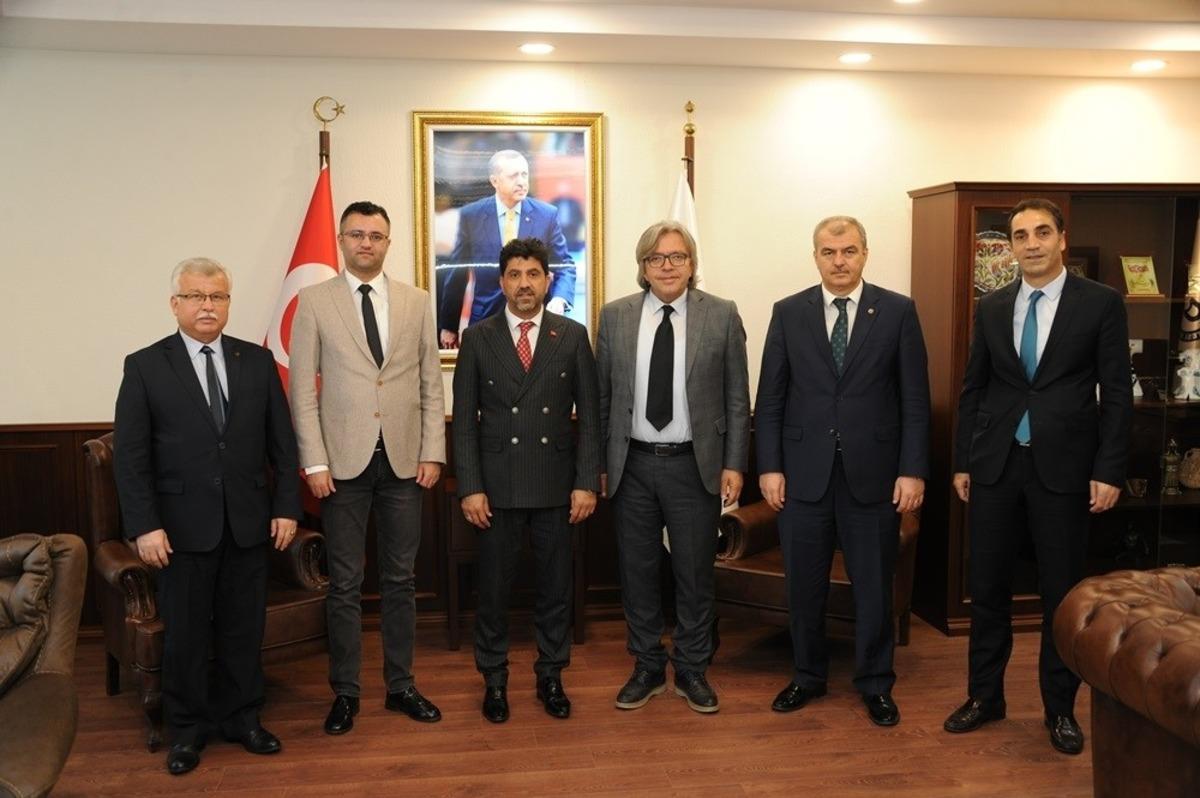 Milli Eğitim Bakanlığı Danışmanlarından Rekt&ouml;r Aldemir&rsquo;e ziyaret