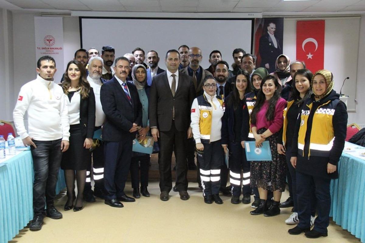 Barış Pınarı Harekatında g&ouml;rev yapan sağlık personellerine başarı belgesi verildi