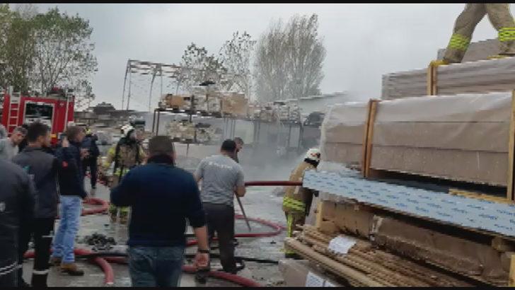 Çatalca'da korkutan fabrika yangını! G1