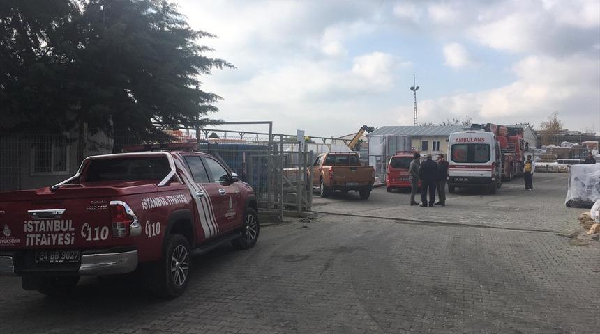 Çatalca'daki fabrika yangını söndürüldü