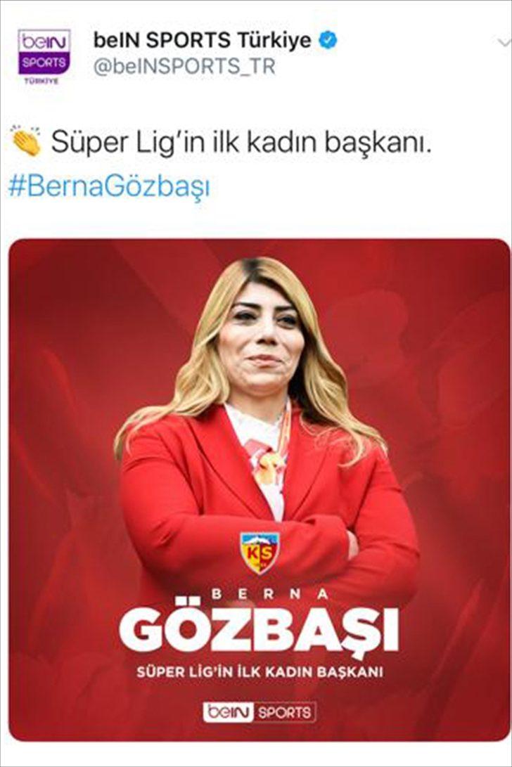 Süper Lig'in ilk kadın başkanına sosyal medyadan tebrik yağdı G1