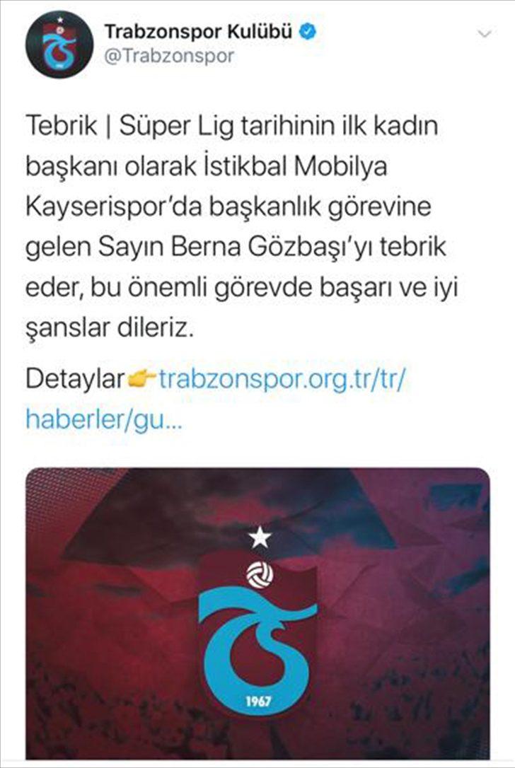 Süper Lig'in ilk kadın başkanına sosyal medyadan tebrik yağdı G5