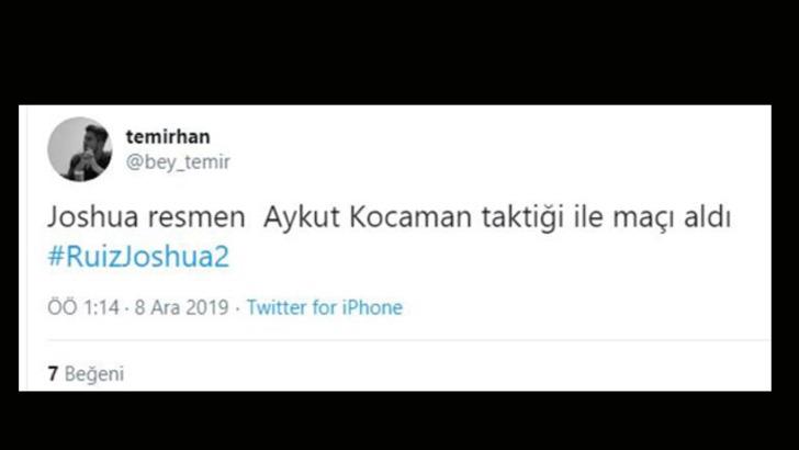 Anthony Joshua, Aykut Kocaman'a benzetildi G1