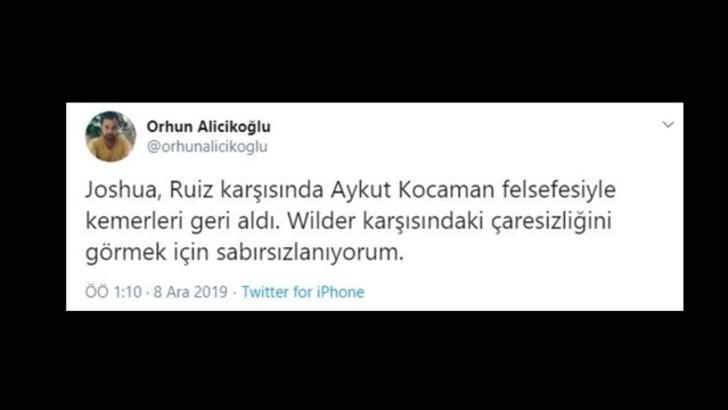 Anthony Joshua, Aykut Kocaman'a benzetildi G4