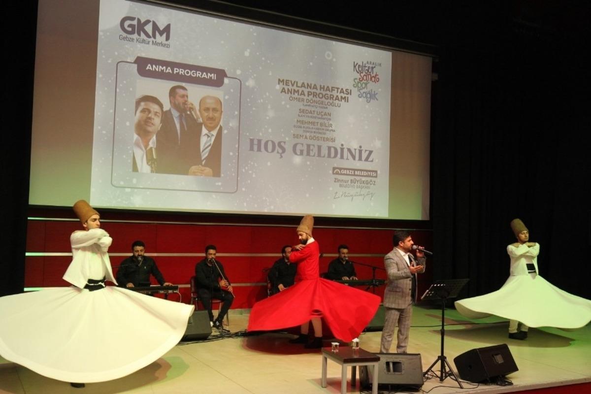 Mevlana Gebze&rsquo;de anıldı