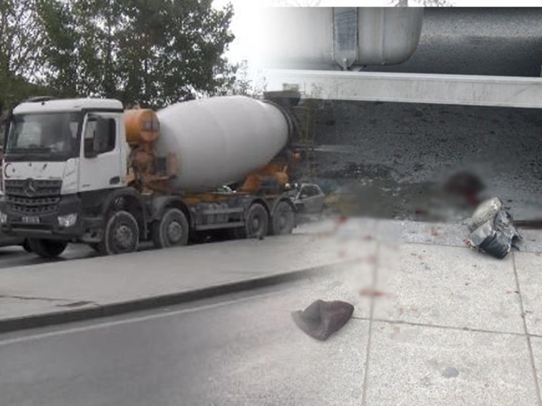 Şişli'de beton mikseri 2 kardeşe &ccedil;arptı! 1 &ouml;l&uuml;,1 yaralı 