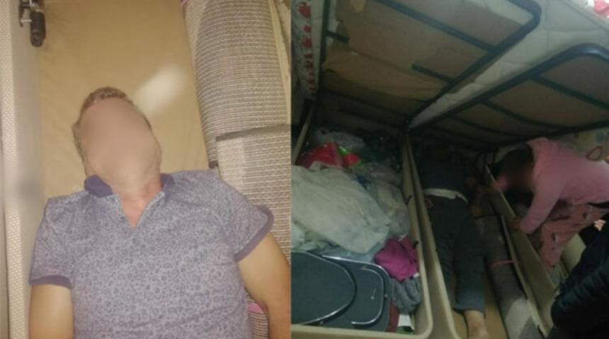 Bazanın i&ccedil;ine saklandı, yakalanmaktan kurtulamadı