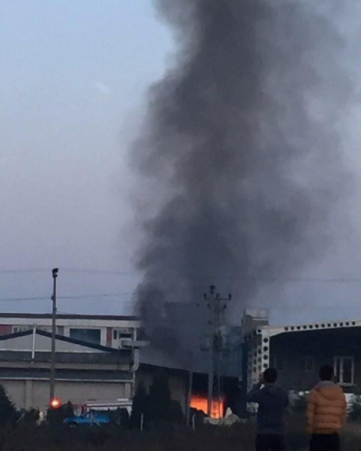 Fındık fabrikasında korkutan yangın! G4