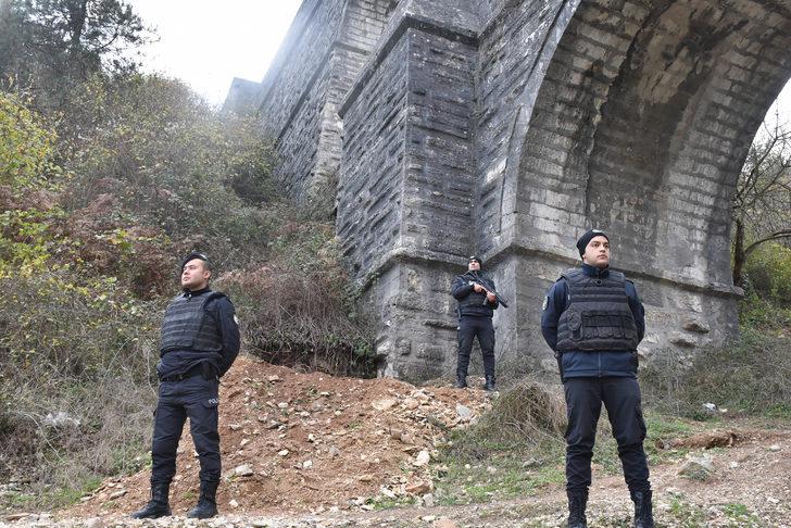 Define avcılarının hedefi olan tarihi Güzelce Kemerine polis önlemi G4