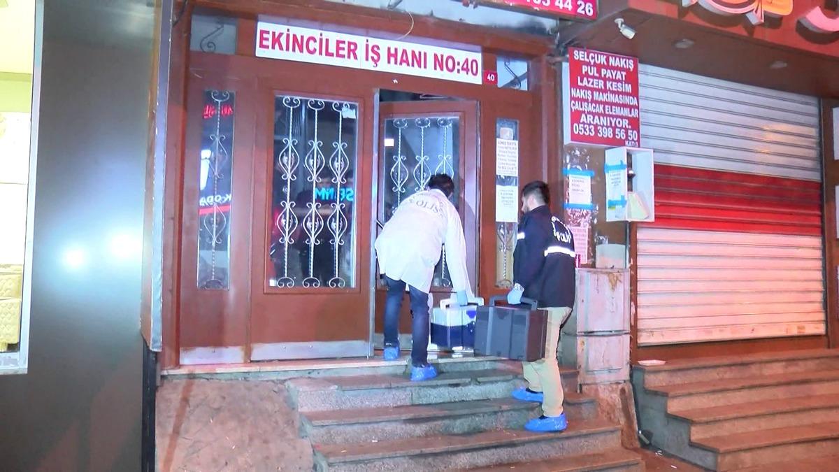 İş merkezine girdiler kasayı alıp ka&ccedil;tılar&nbsp;