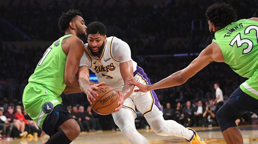 Los Angeles Lakers-Minnesota Timberwolves maç sonucu: 142-125 (Anthony Davis'ten 50 sayı)