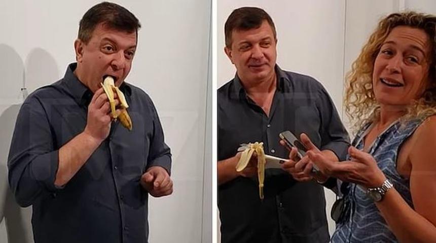 120 bin dolara satılan sanat eseri muzu yedi!