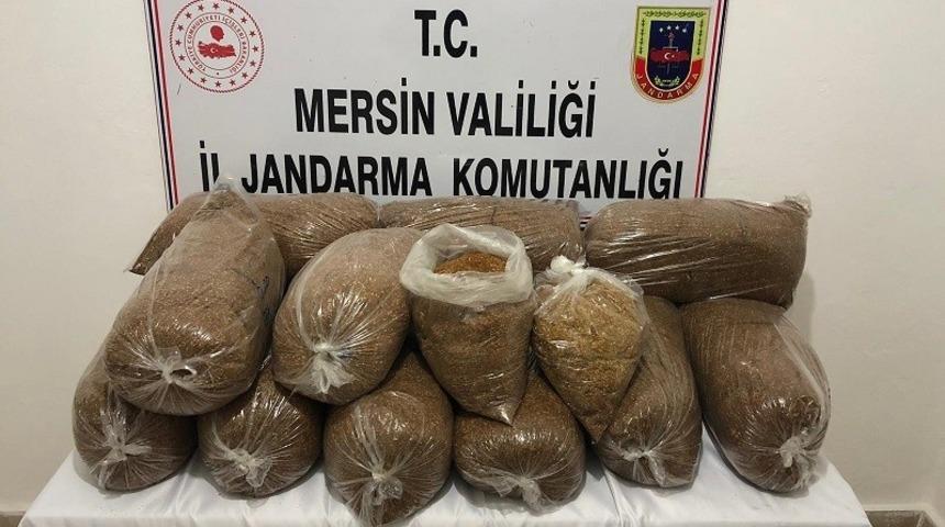 Mersin&rsquo;de 75 kilo bandrols&uuml;z t&uuml;t&uuml;n ele ge&ccedil;irildi