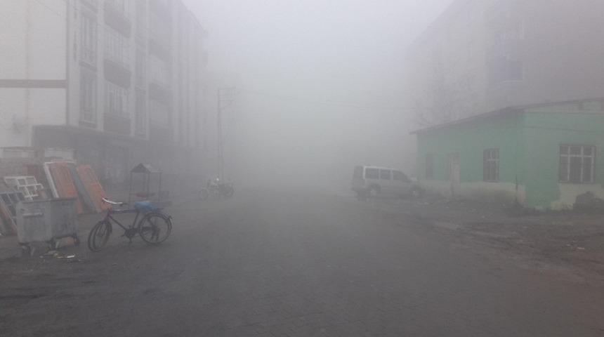 Iğdır&rsquo;da sis, g&ouml;r&uuml;ş mesafesini d&uuml;ş&uuml;rd&uuml;