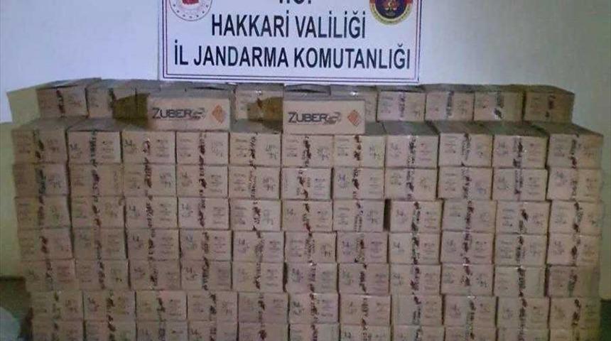 Hakkari'de 50 bin 100 av tüfeği fişeği ele geçirildi