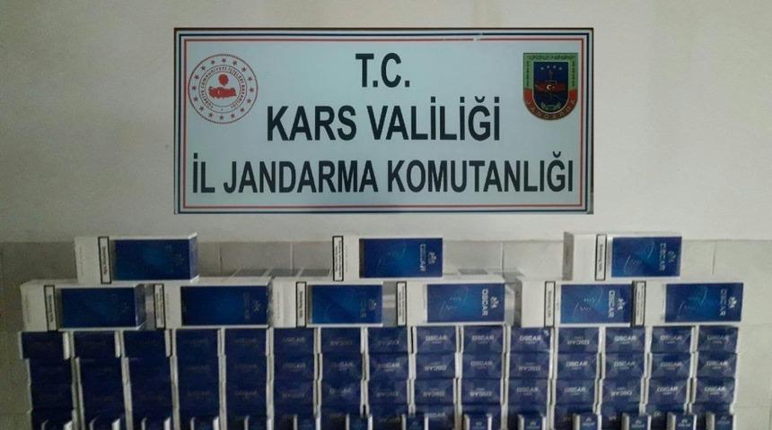 Sarıkamış&rsquo;ta ka&ccedil;ak sigara ele ge&ccedil;irildi