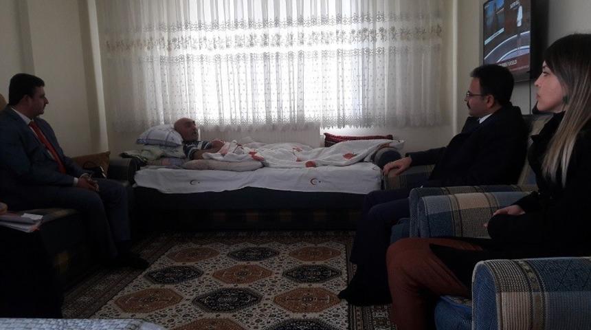 Kaymakam Alkan&rsquo;dan hasta ziyareti