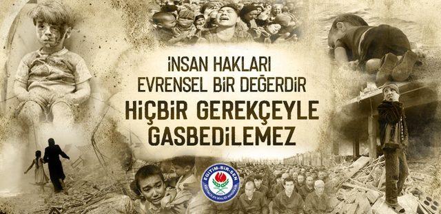 Acar: “İnsan hakları evrensel bir değerdir, hiçbir gerekçeyle gasp edilemez”