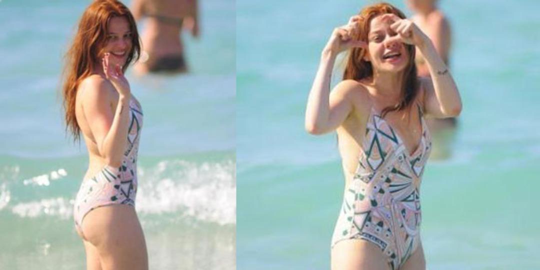 Naz Elmas'ın deniz keyfi