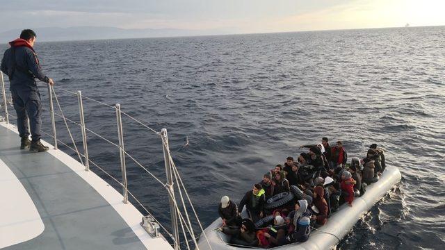 Kuşadası’nda 46 düzensiz göçmen yakalandı.