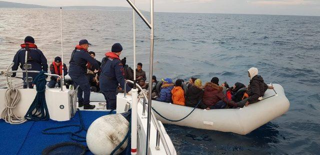Didim’de  36 düzensiz göçmen yakalandı