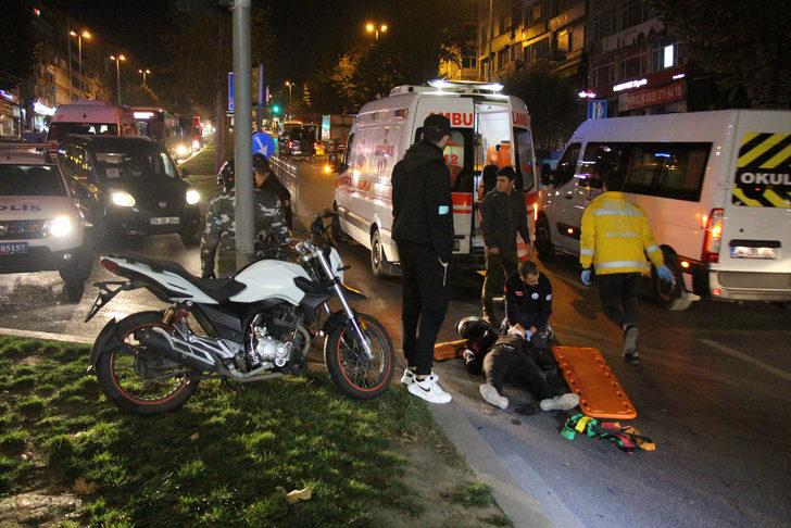 Beşiktaş'ta motosiklet kazası! Yola dökülen yağ kazaya neden oldu G1