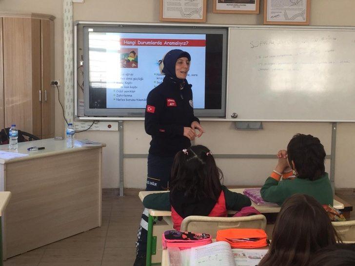 Öğrencilere 112 Acil Çağrı Merkezi tanıtıldı G2