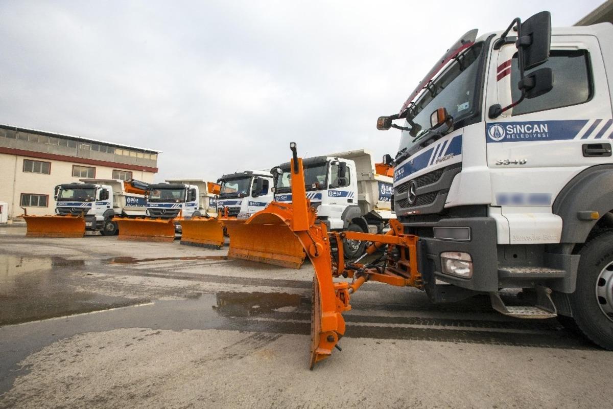 Sincan Belediyesi g&uuml;&ccedil;l&uuml; filosuyla kışa hazır