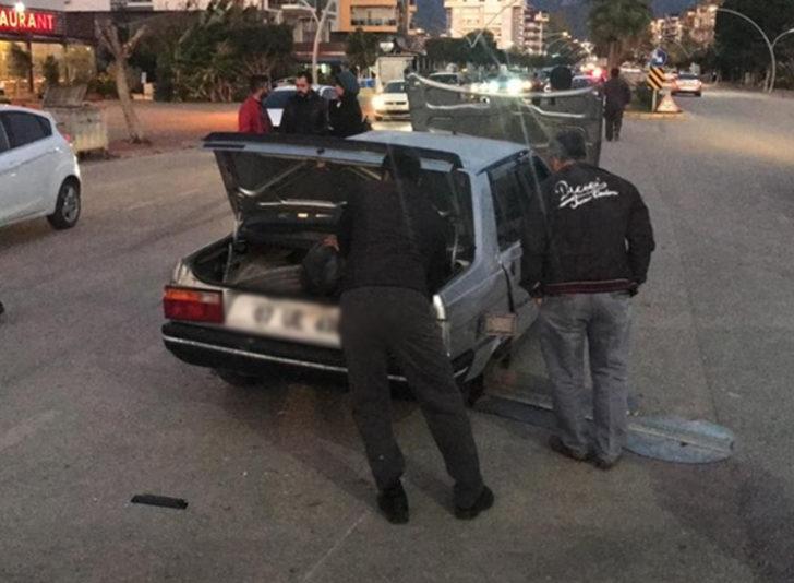 LPG tankı yerinden çıktı! Sigarayla müdahale etti G3