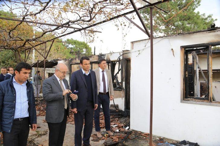 Evi yanan aileleri Başkan Ulutaş’tan yardım sözü G2