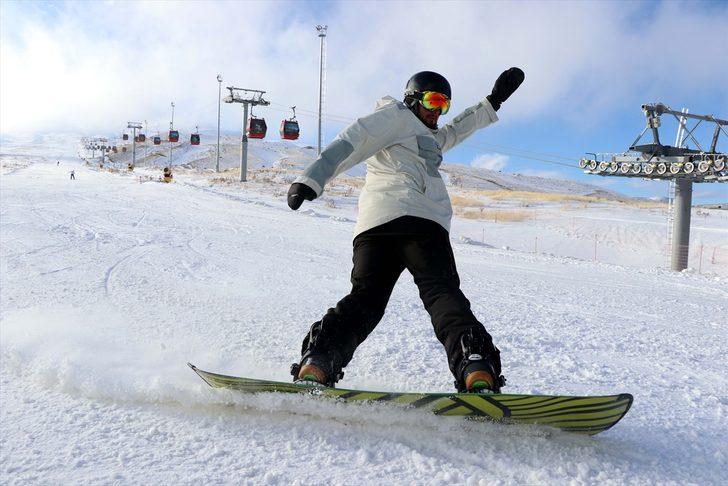 Erciyes'te kayak sezonu açıldı G1