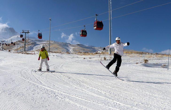 Erciyes'te kayak sezonu açıldı G5