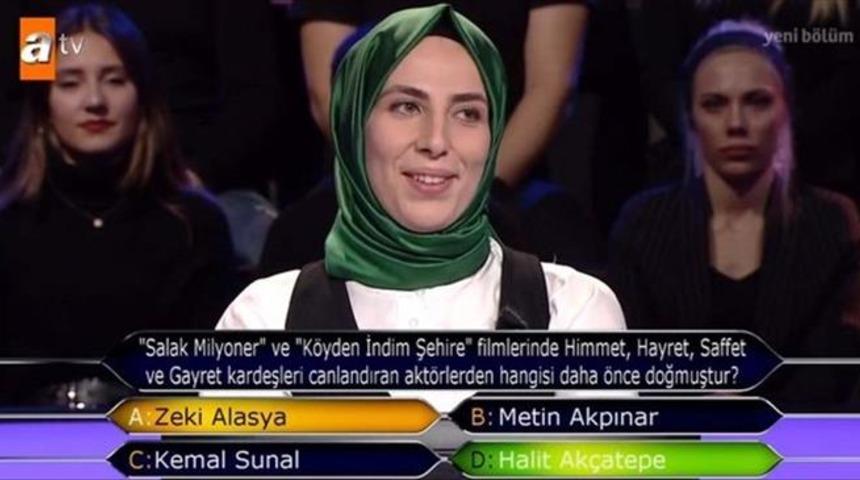 Kim Milyoner Olmak İster'e damga vuran Halit Akçatepe sorusu
